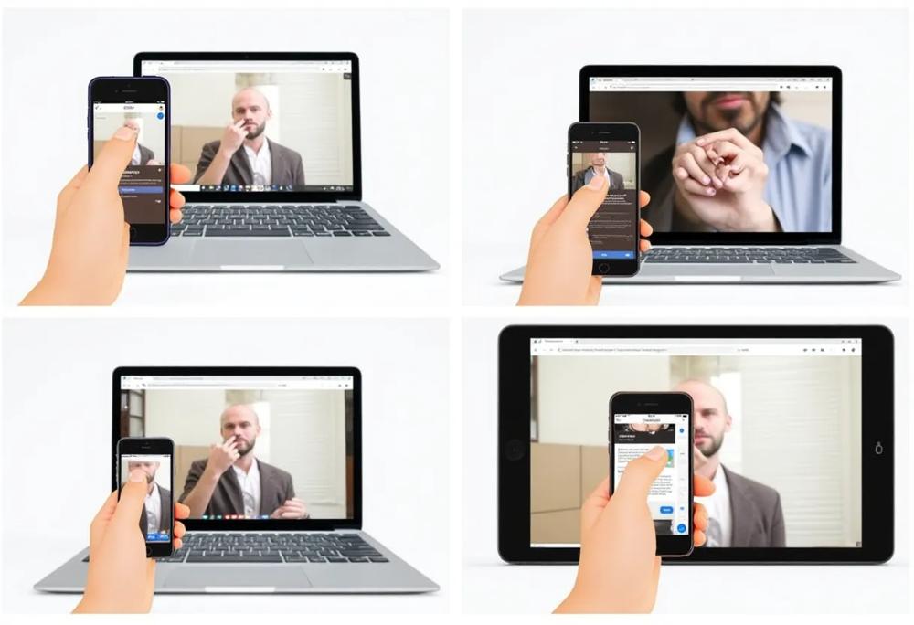 electronic devices collage