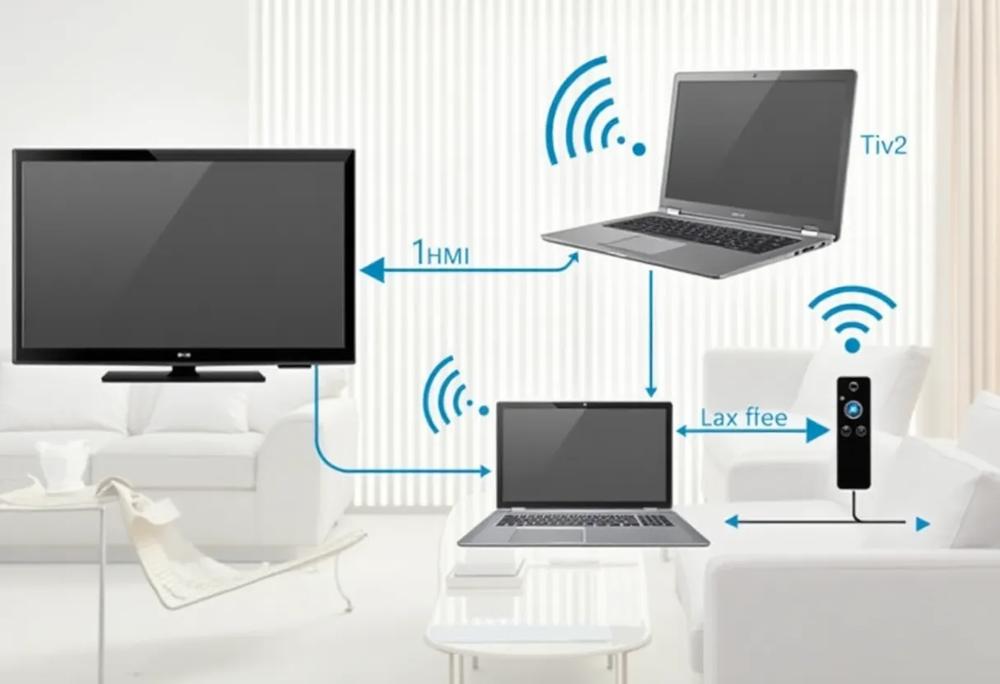 laptop television