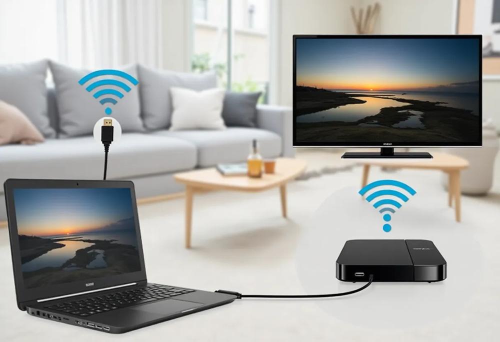 laptop television