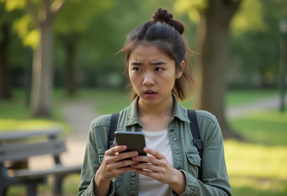 searching smartphone